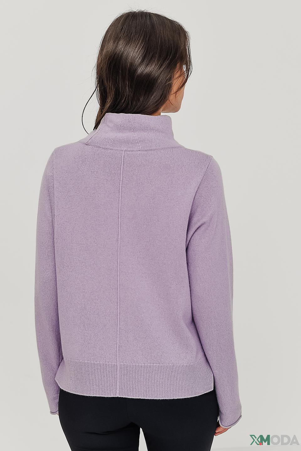 Пуловер Oui лавандовый с карманом