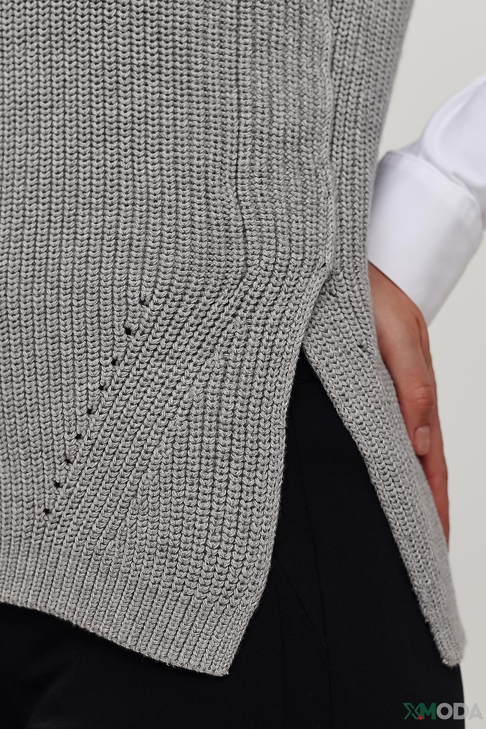 Жилет Oui женский серый меланж