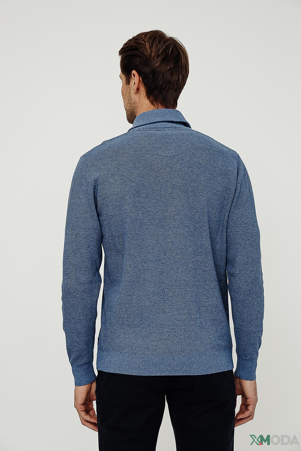 Джемпер Casa Moda с молнией голубой