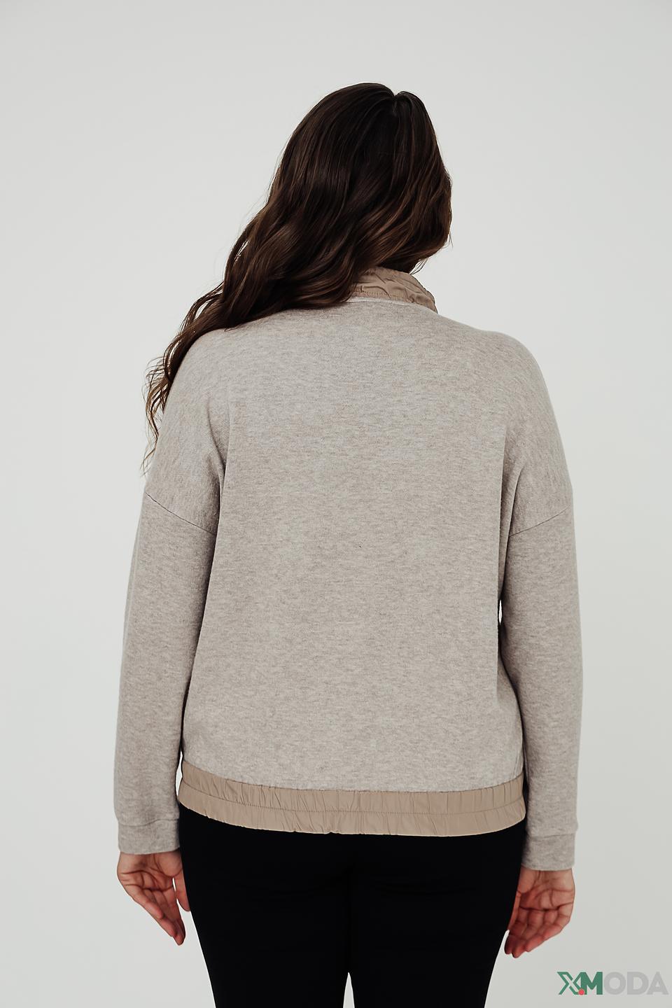 Пуловер Lecomte с карманом бежевый