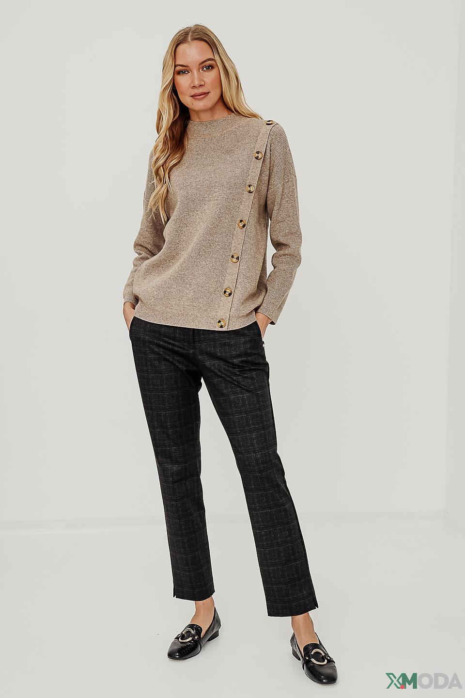 Брюки Ppep. в клетку черные