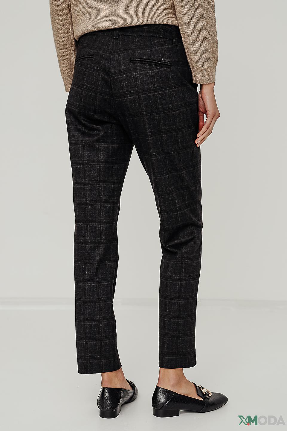 Брюки Ppep. в клетку черные