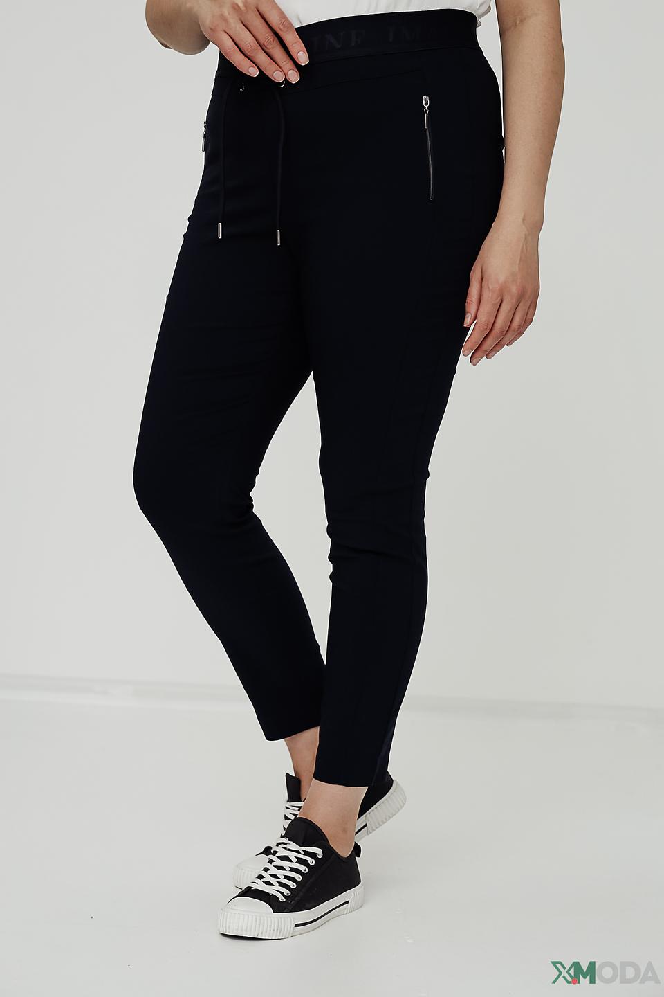 Брюки Via Appia черные с молниями