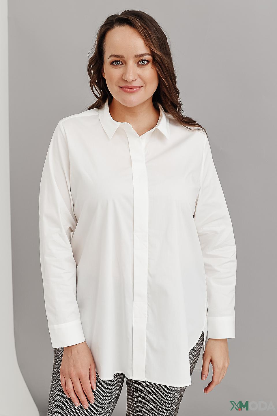 Рубашка Via Appia белая приталенная