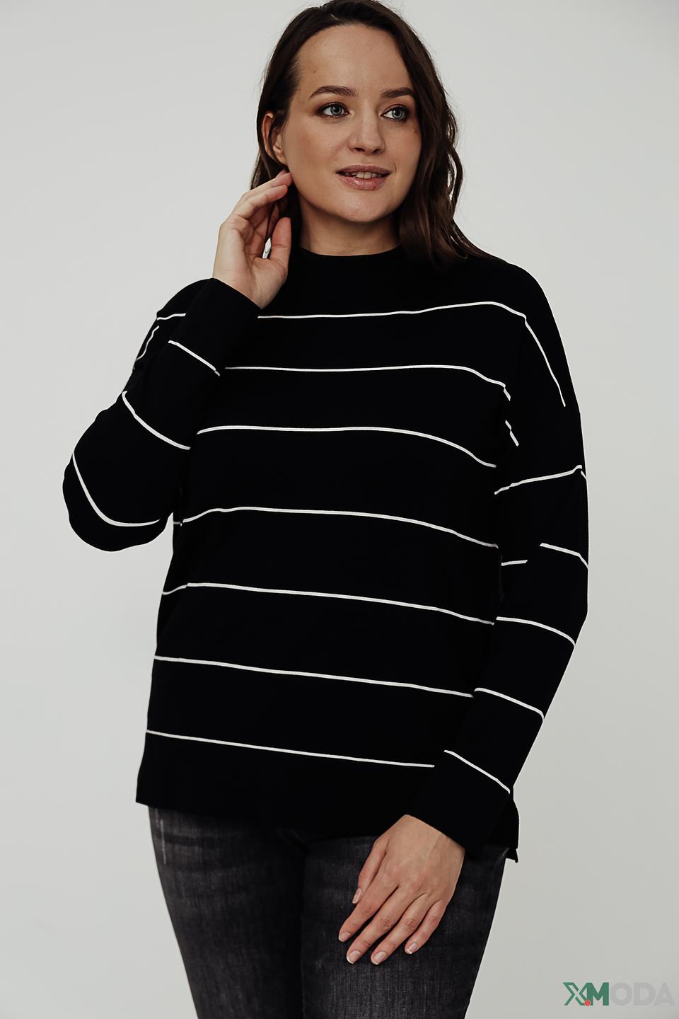 Пуловер Gerry Weber в полоску чёрный