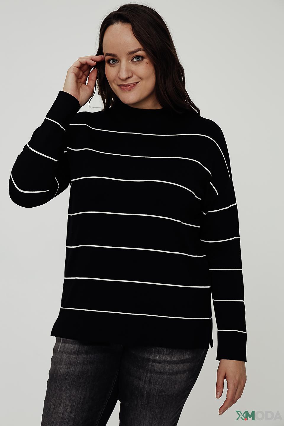 Пуловер Gerry Weber в полоску чёрный