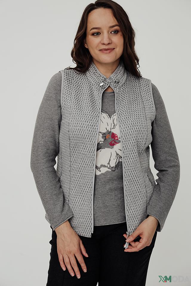 Жилет Rabe collection серый с узором