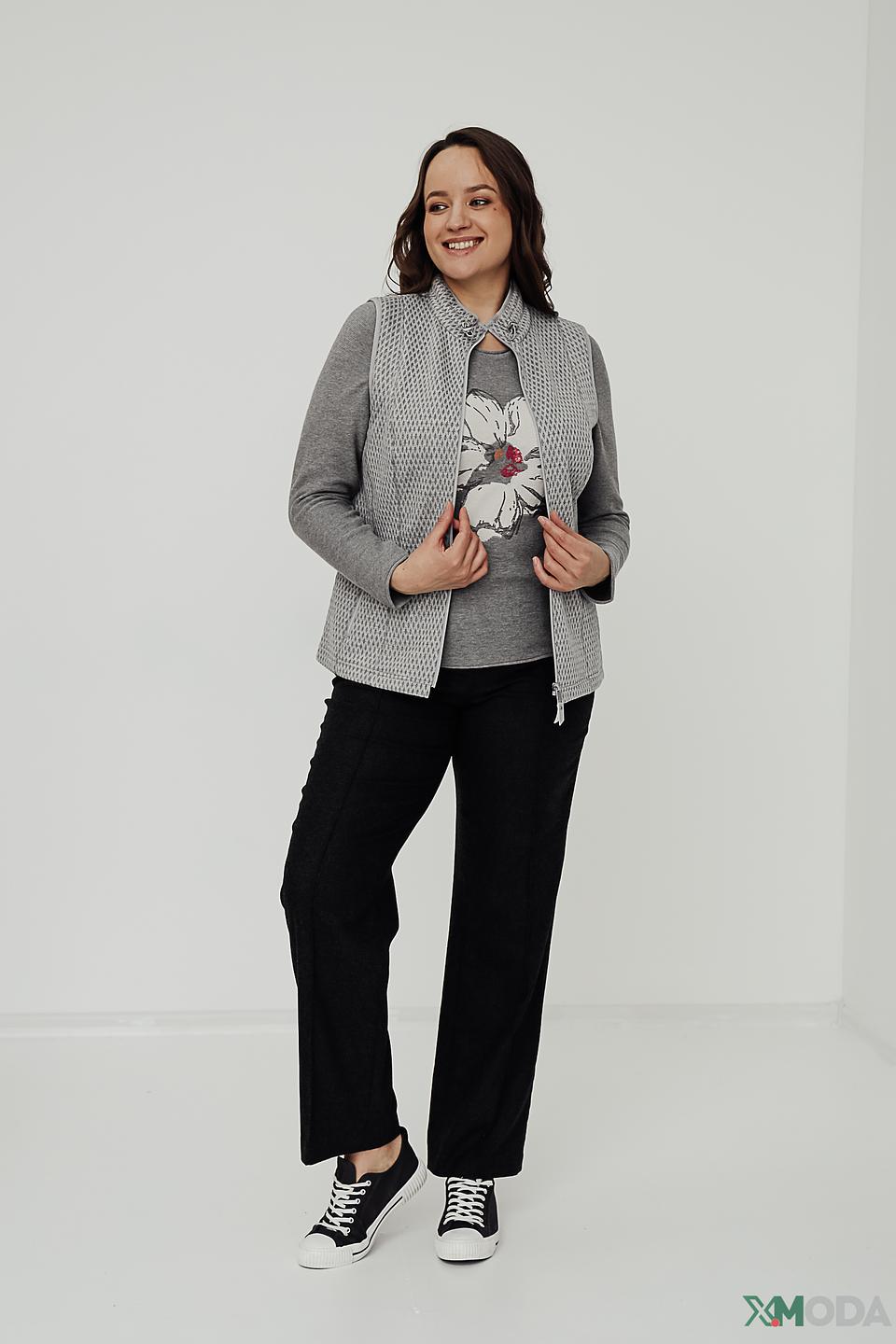 Жилет Rabe collection серый с узором