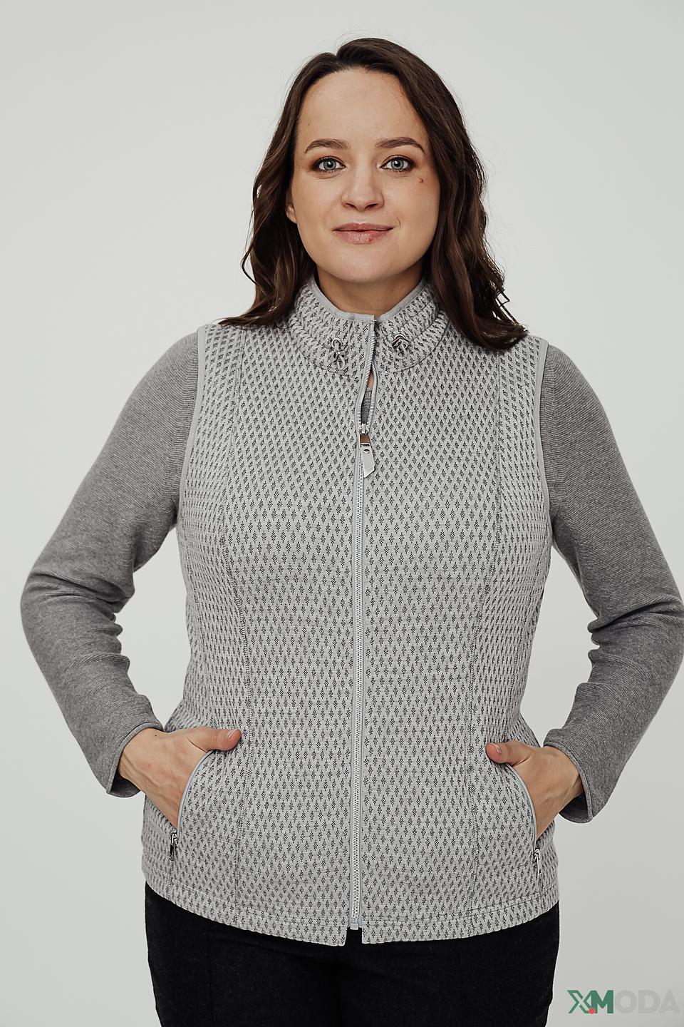 Жилет Rabe collection серый с узором