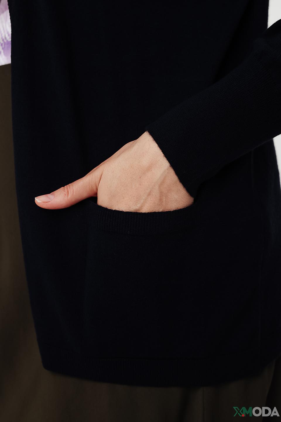 Жакет Frank Walder вязаный тёмно-синий