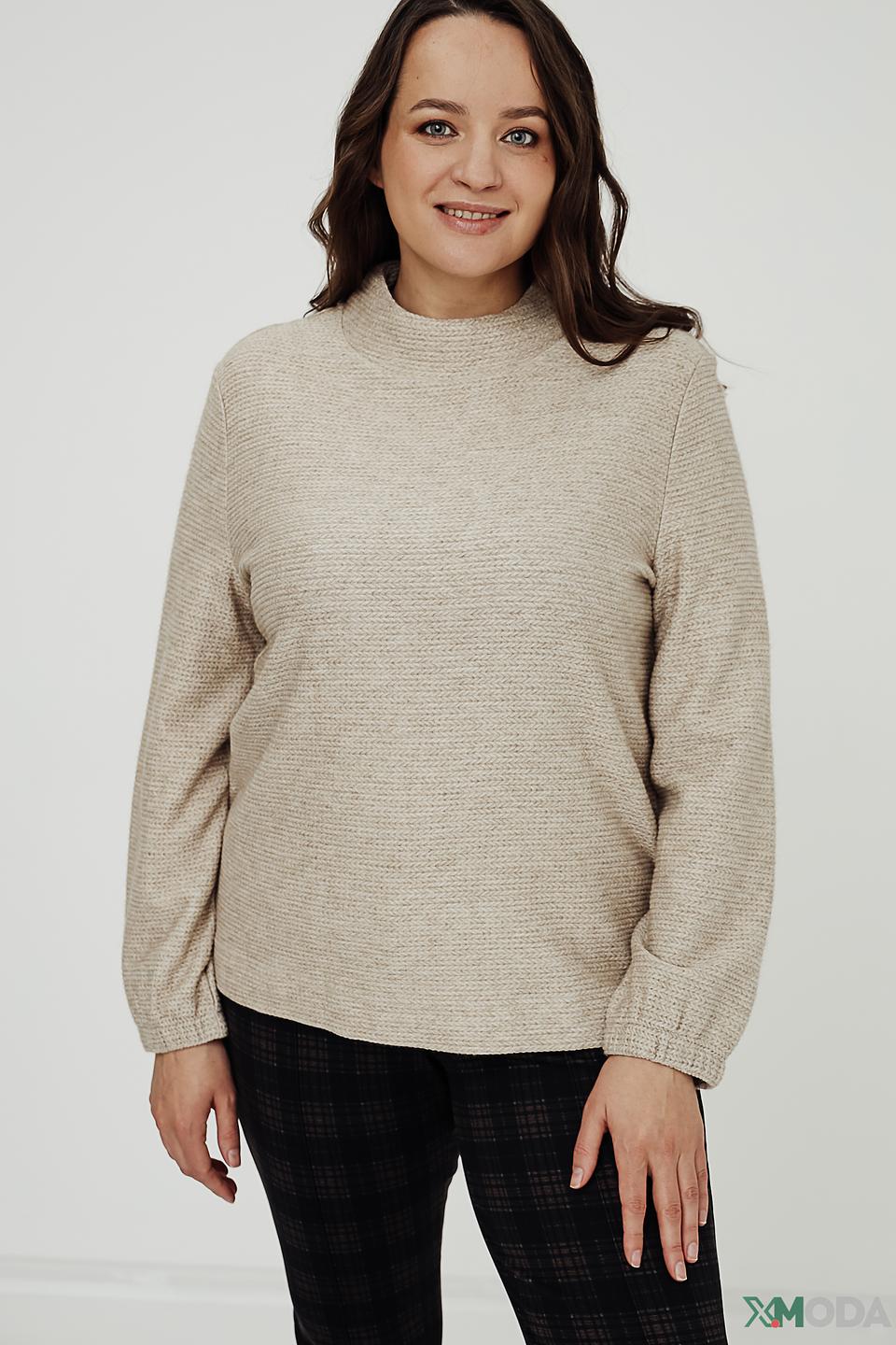 Пуловер Gerry Weber с рукавами-фонариками бежевый