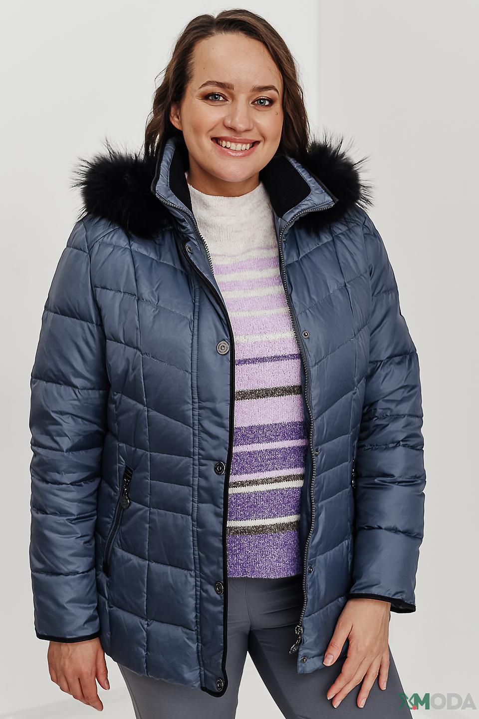 Куртка Lebek стеганая синяя