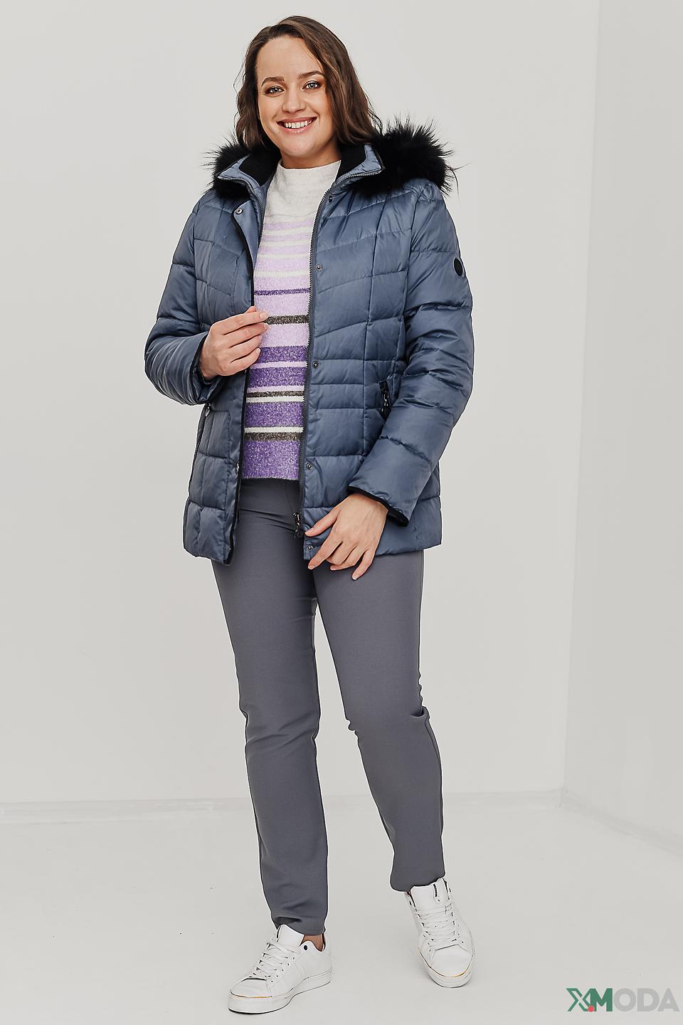 Куртка Lebek стеганая синяя