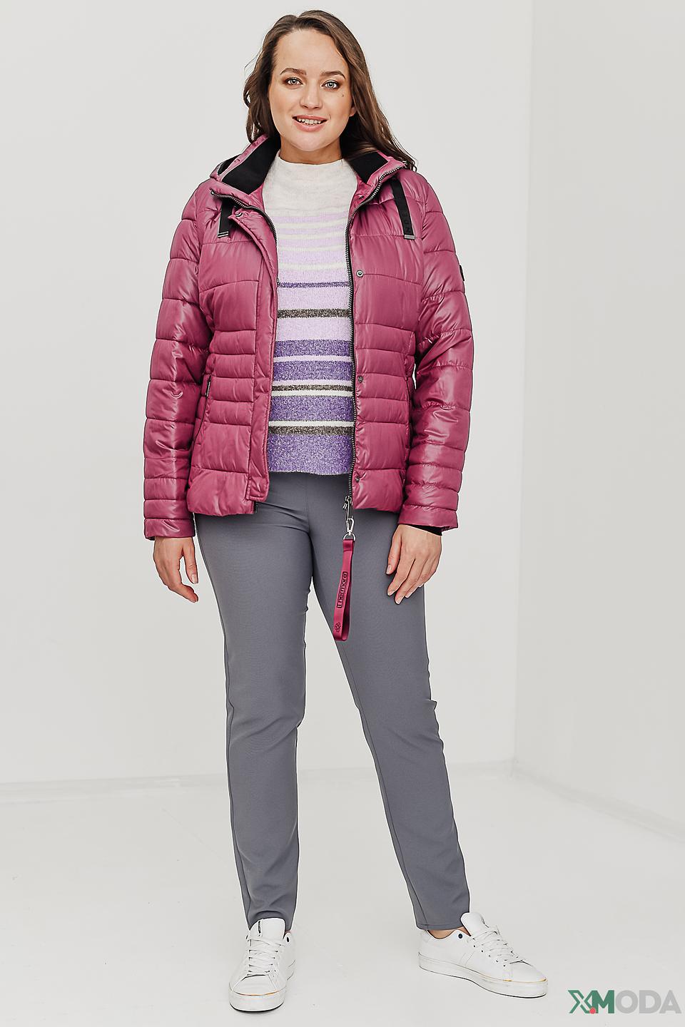 Куртка Lebek стеганая малиновая
