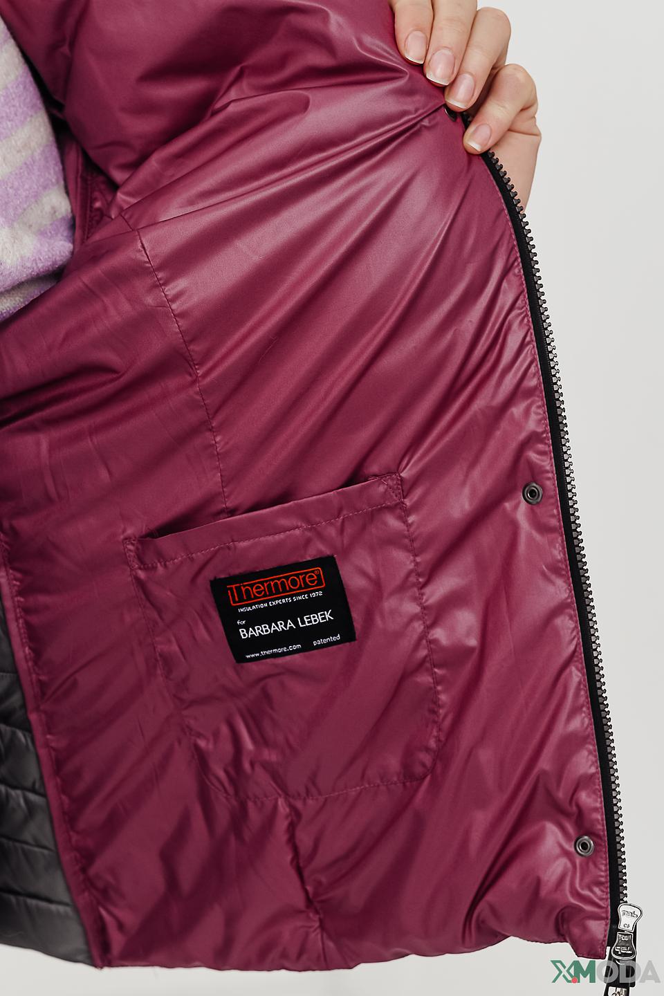 Куртка Lebek стеганая малиновая
