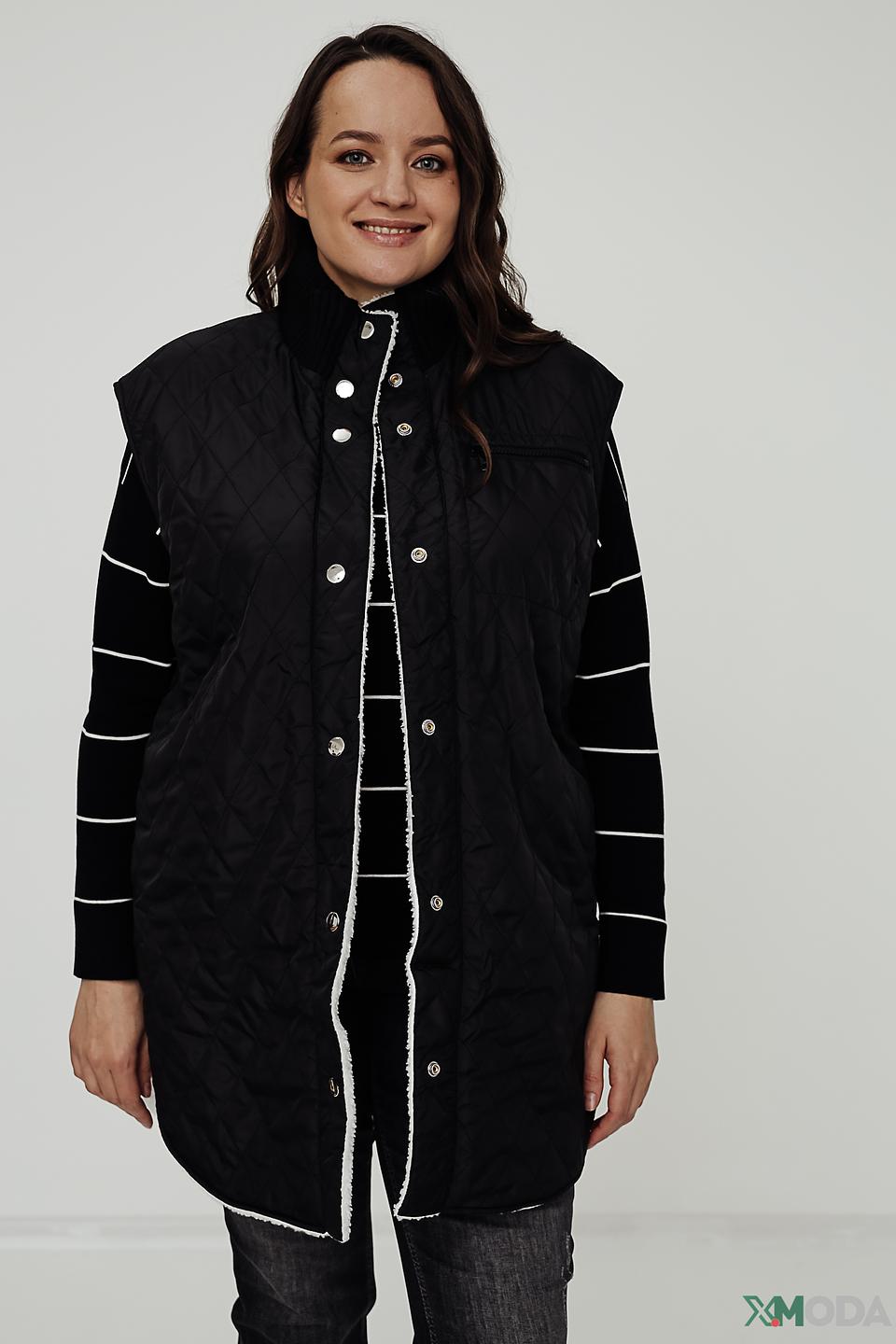 Жилет Samoon стеганый черный