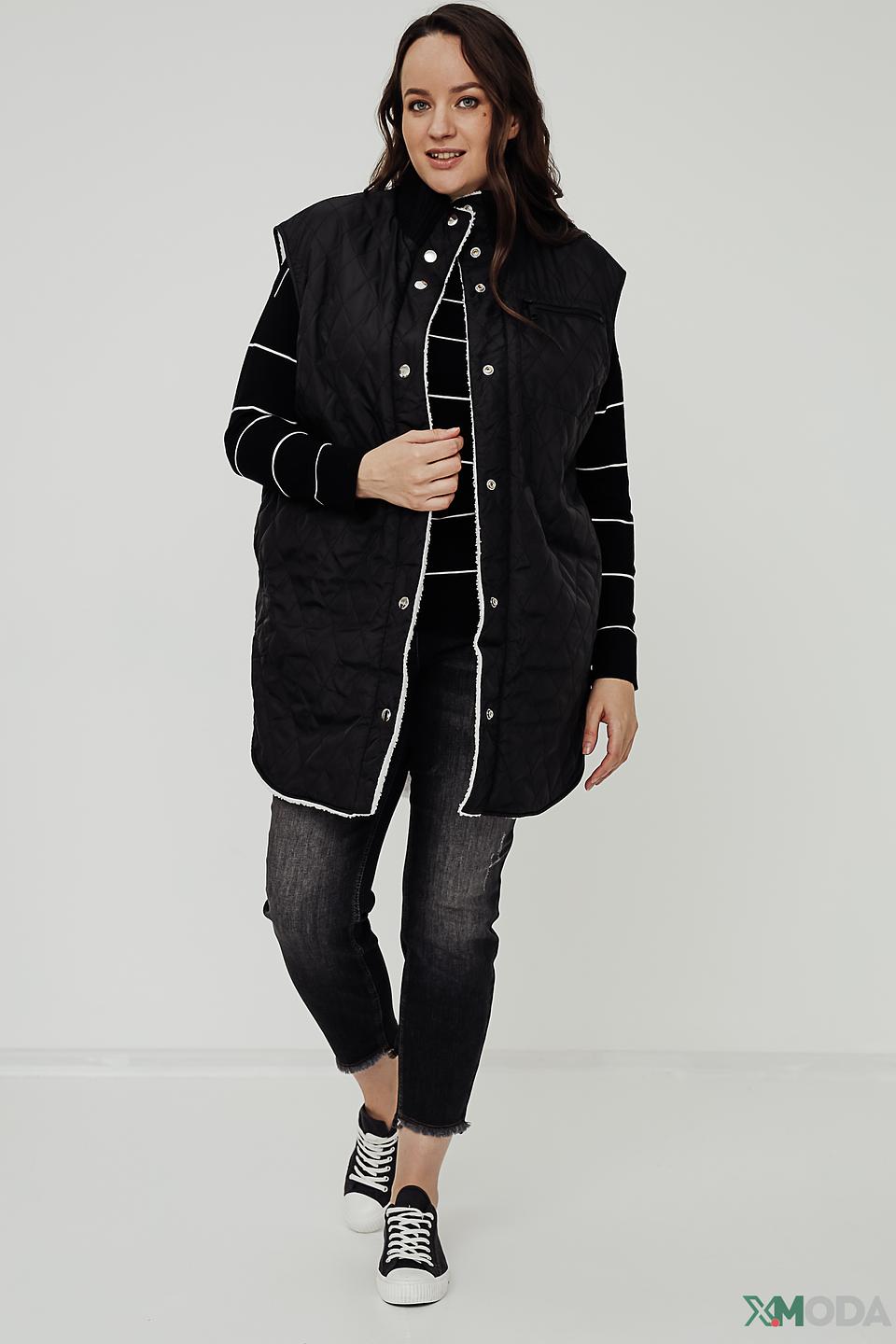 Жилет Samoon стеганый черный