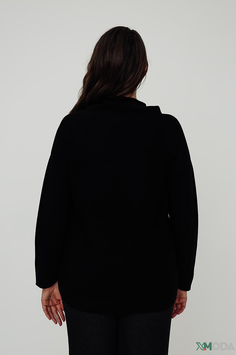 Пуловер Doris Streich с вырезом чёрный