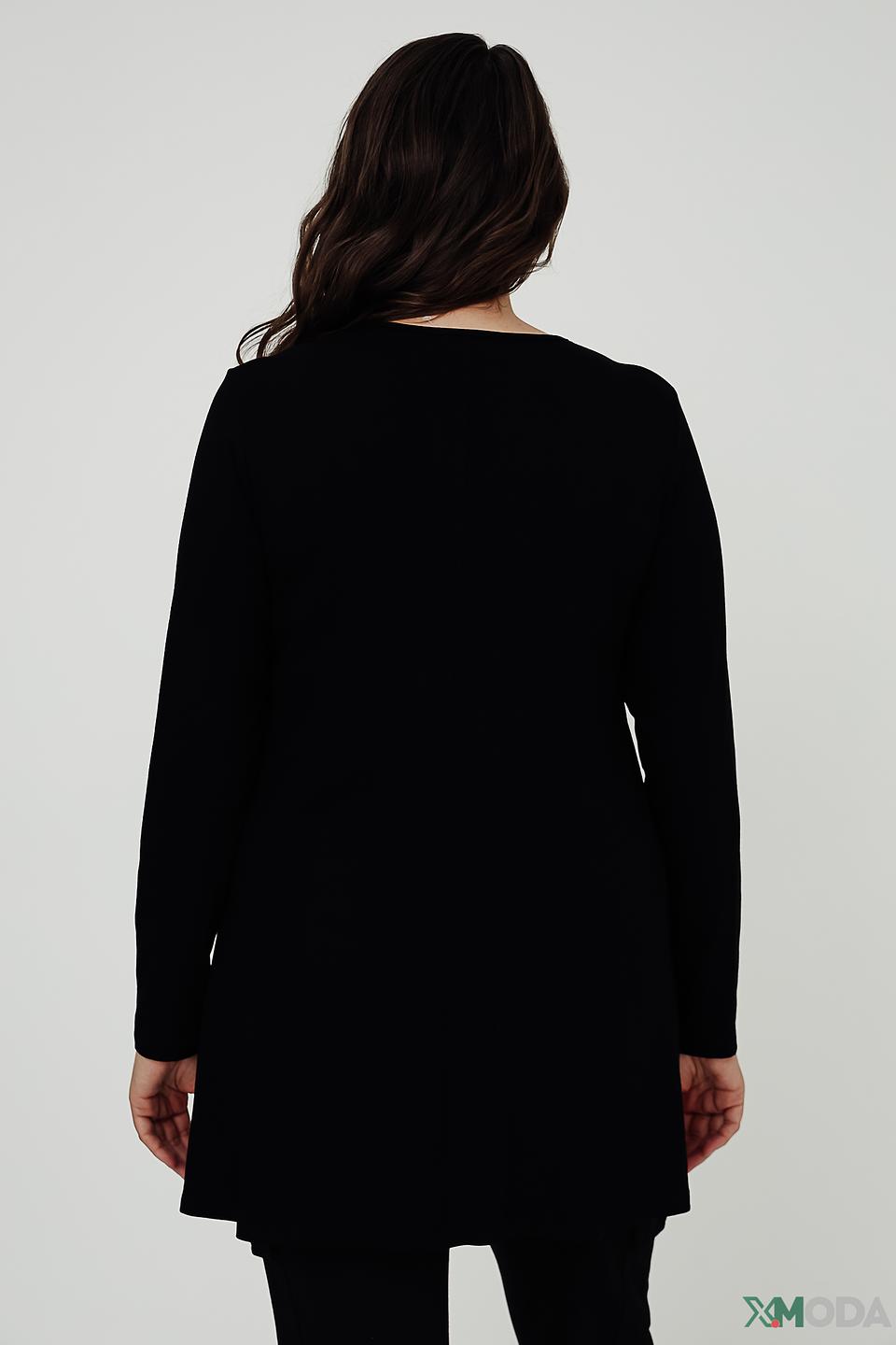 Блуза Doris Streich с принтом чёрная