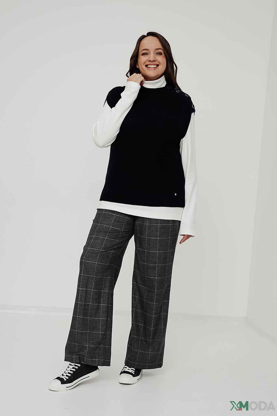 Брюки Gerry Weber в клетку серые