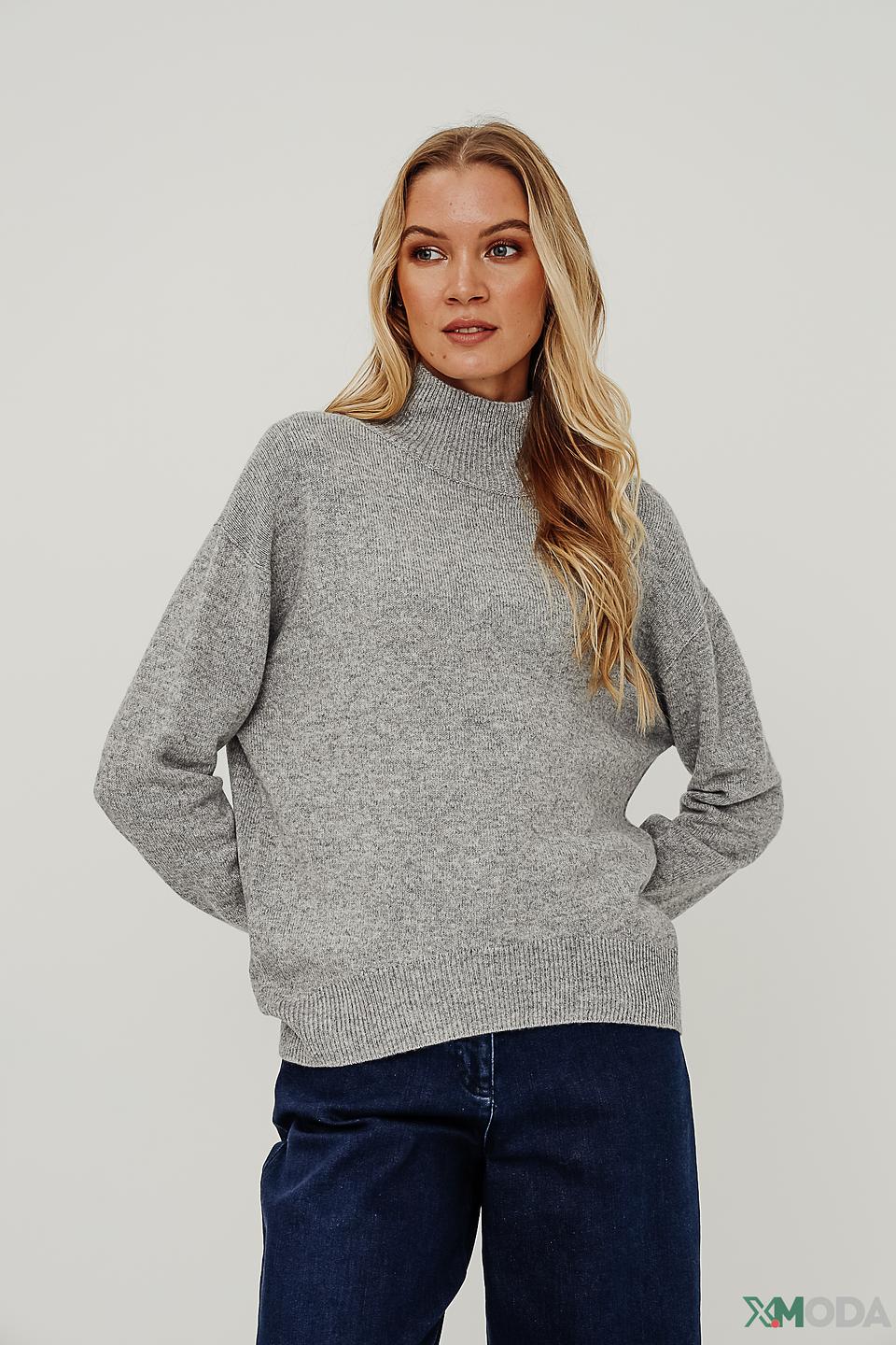 Водолазка Oui серая меланж