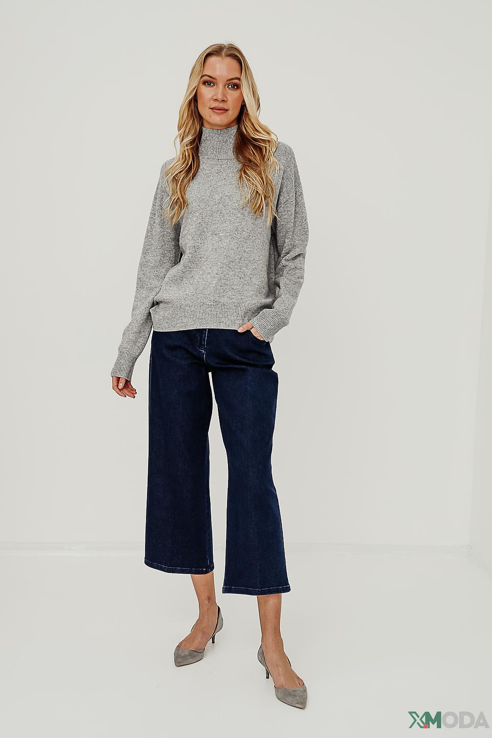 Водолазка Oui серая меланж