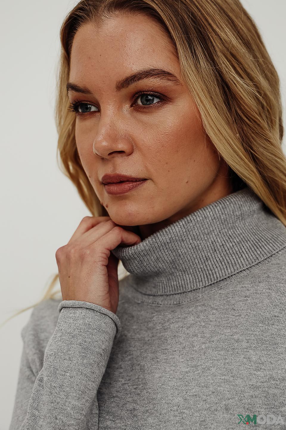 Водолазка Oui серая меланж