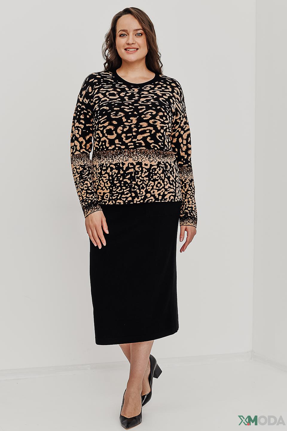 Пуловер Rabe collection с леопардовым принтом