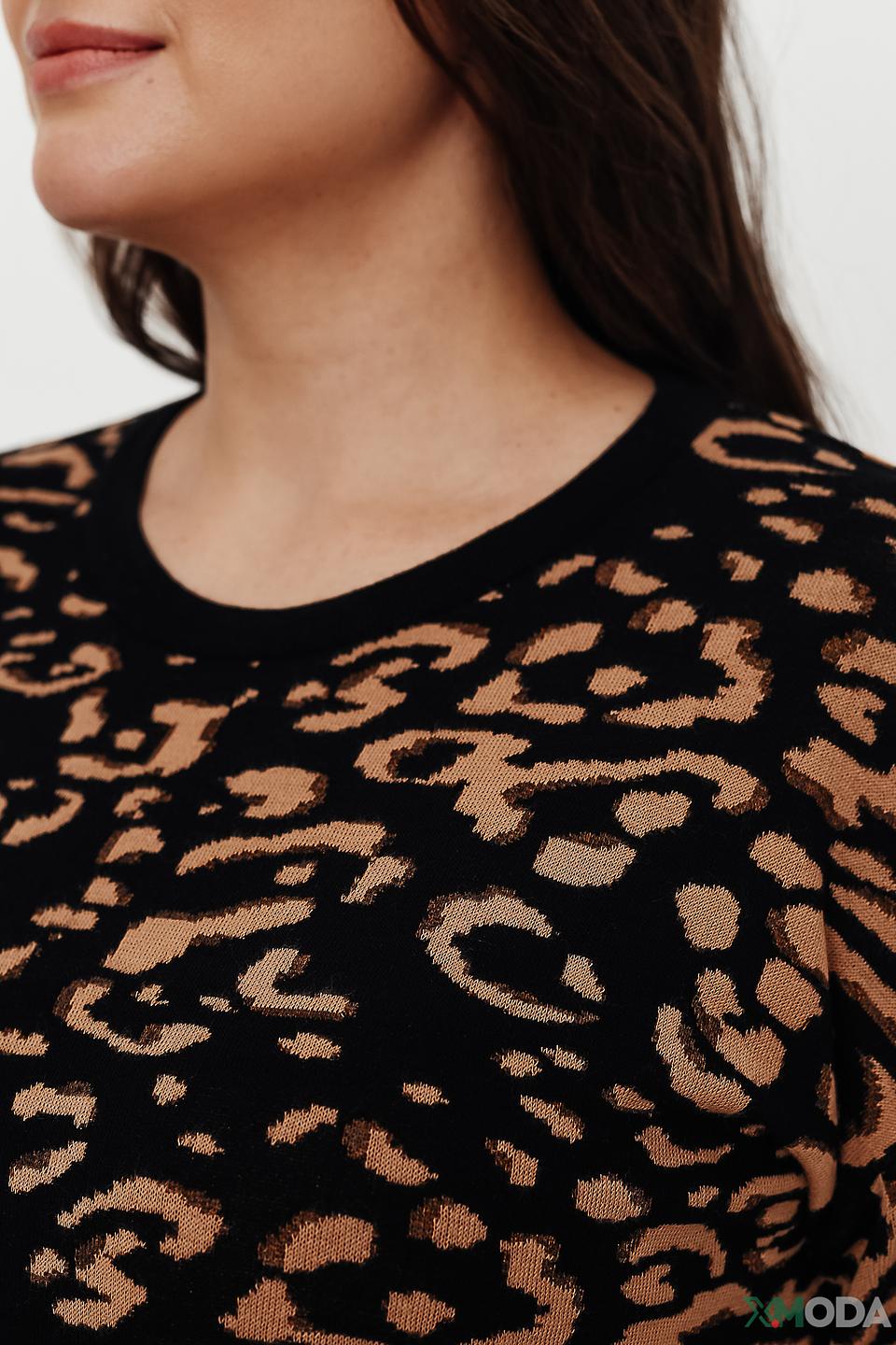 Пуловер Rabe collection с леопардовым принтом