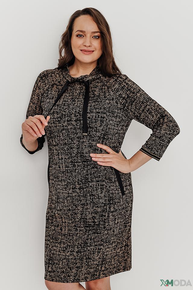 Платье Thomas Rabe с завязками чёрно-бежевое