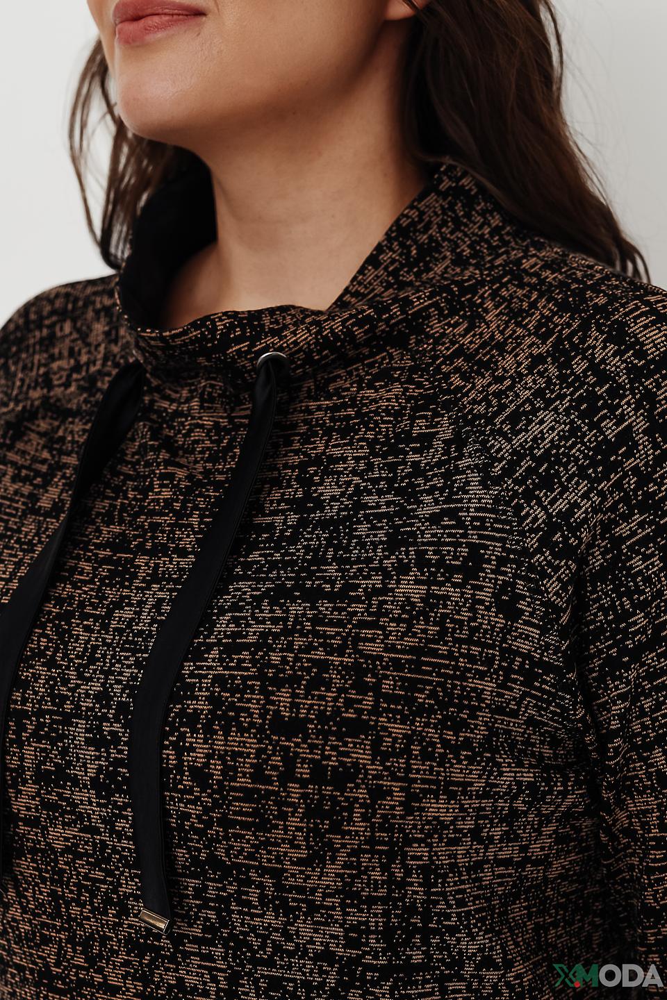 Платье Thomas Rabe с завязками чёрно-бежевое