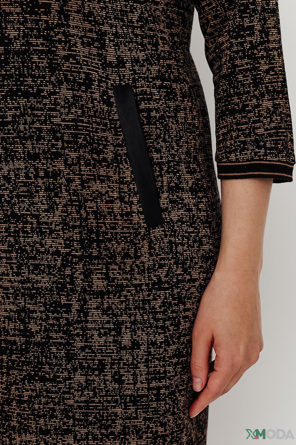 Платье Thomas Rabe с завязками чёрно-бежевое