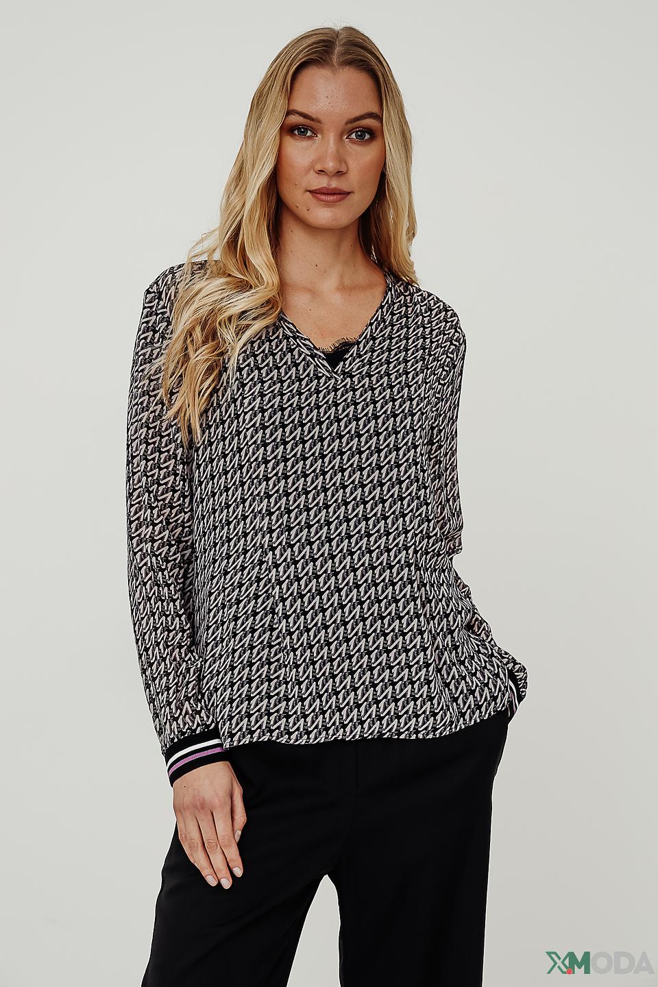 Блуза Marc Cain с геометрическим принтом