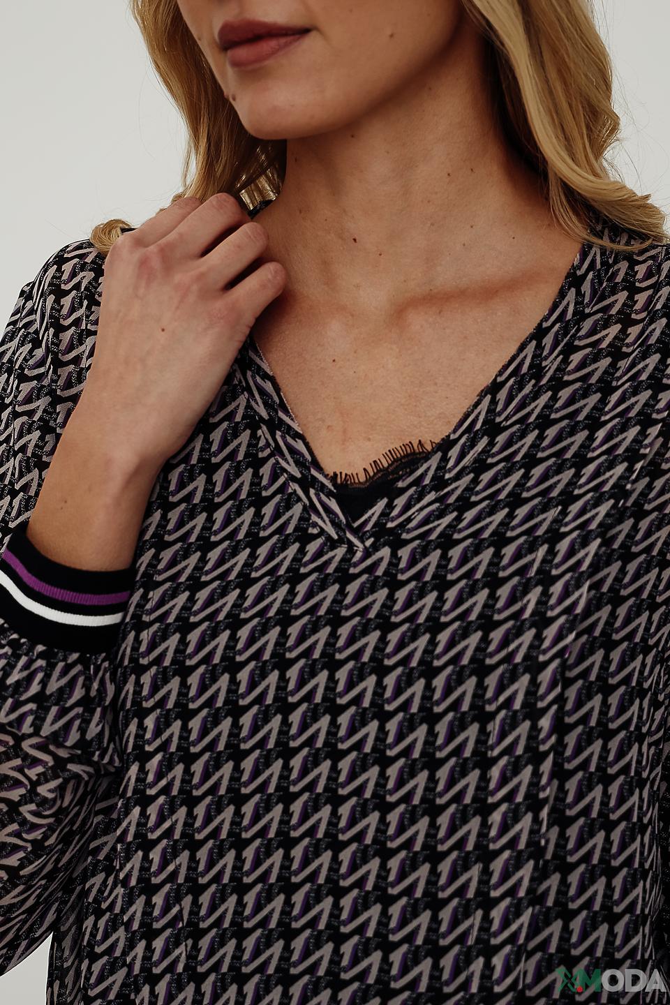 Блуза Marc Cain с геометрическим принтом