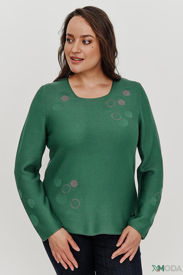 Пуловер Rabe collection изумрудный