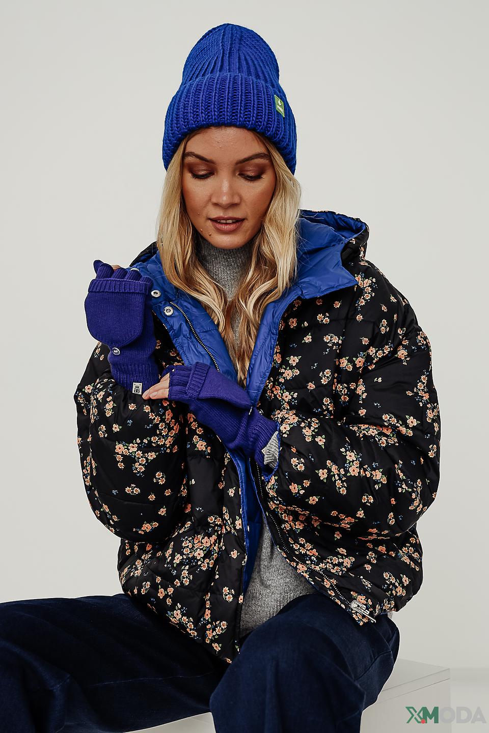 Перчатки Roeckl вязаные синие