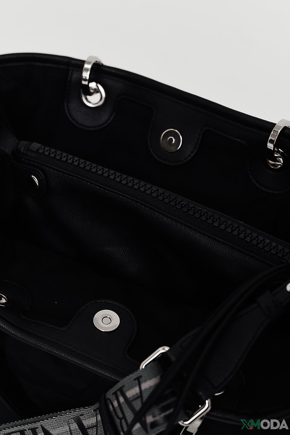 Сумка Emporio Armani стеганая чёрная