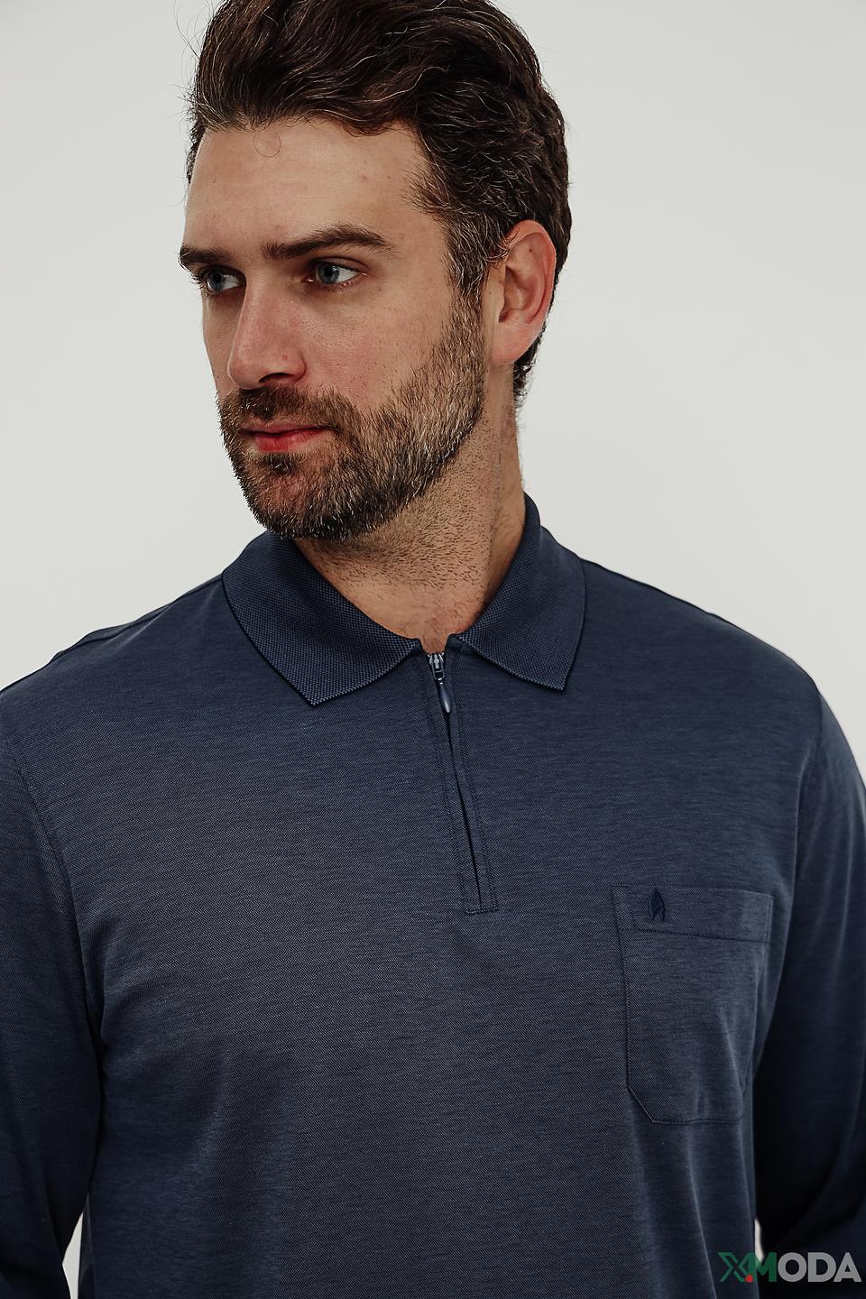 Поло Ragman men с молнией синее