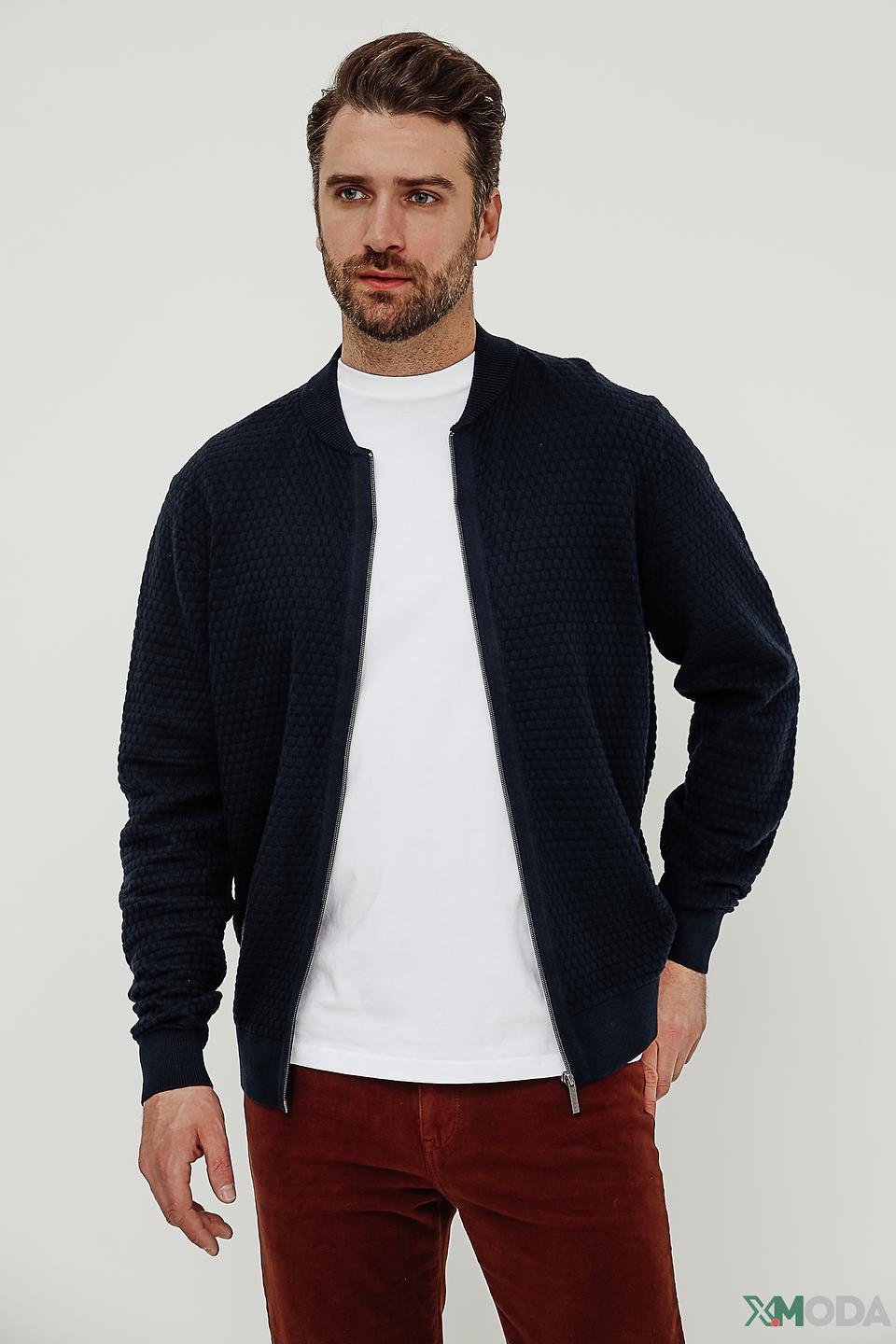 Кардиган Bugatti мужской тёмно-синий