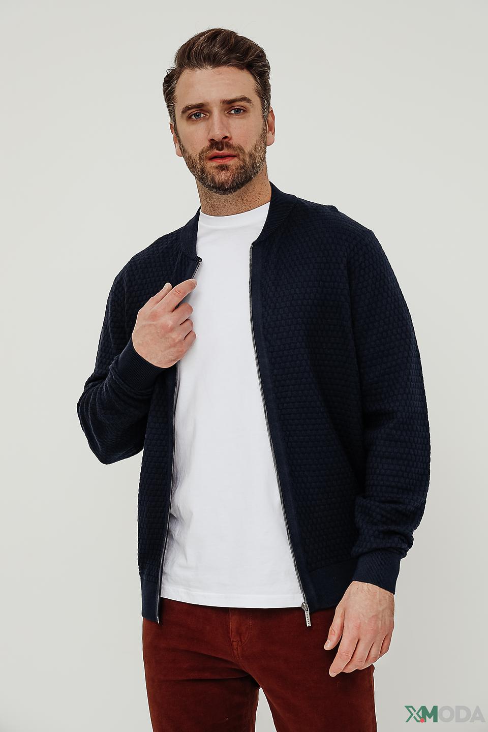 Кардиган Bugatti мужской тёмно-синий