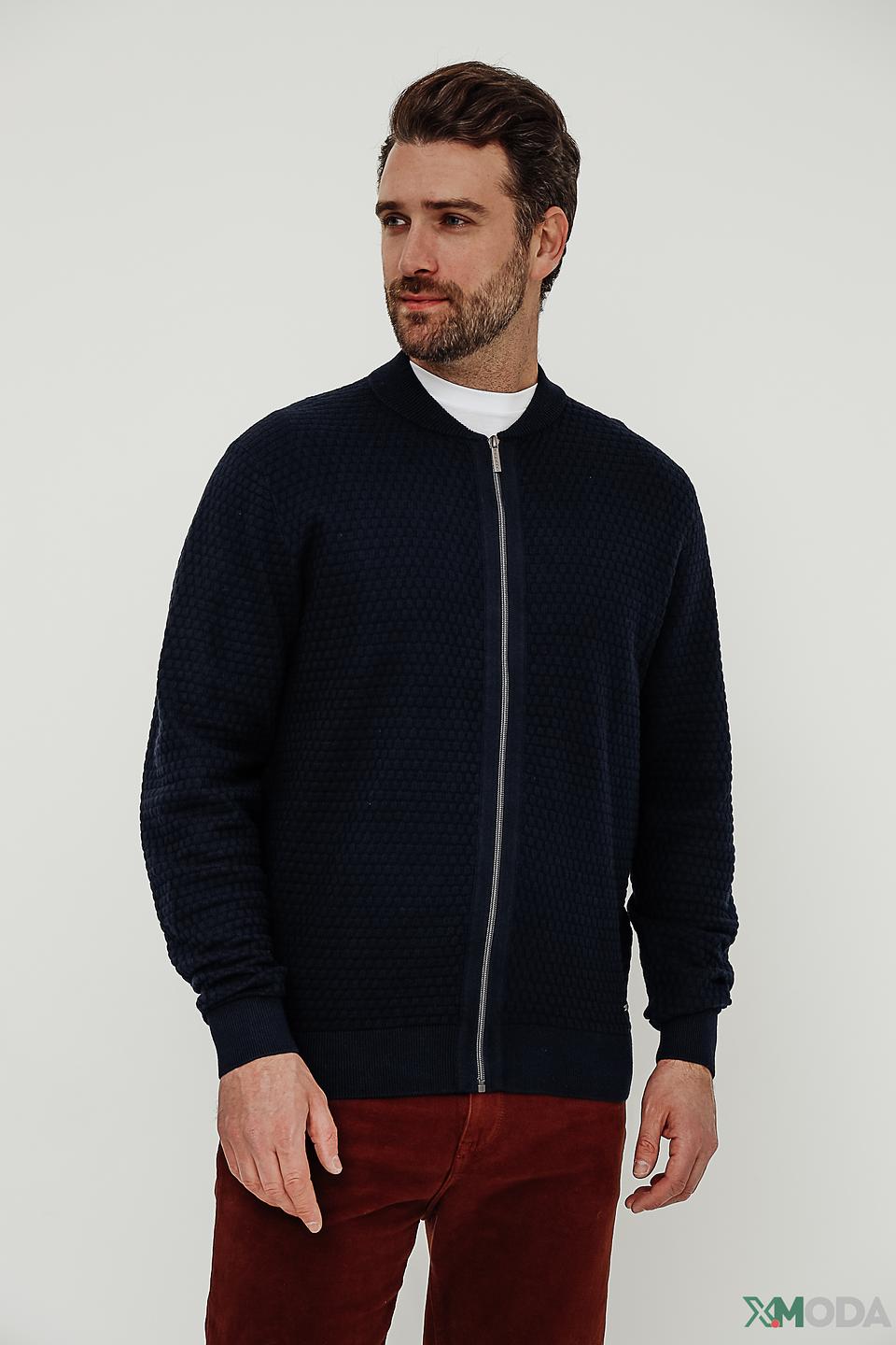 Кардиган Bugatti мужской тёмно-синий