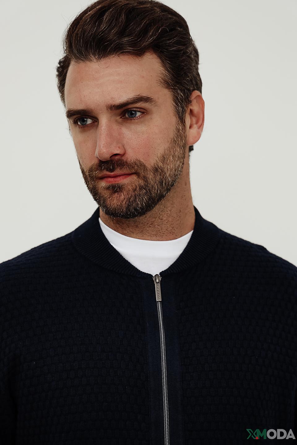 Кардиган Bugatti мужской тёмно-синий