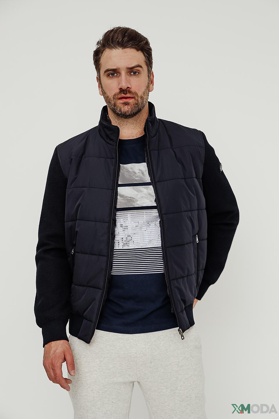 Куртка Bugatti стеганая синяя