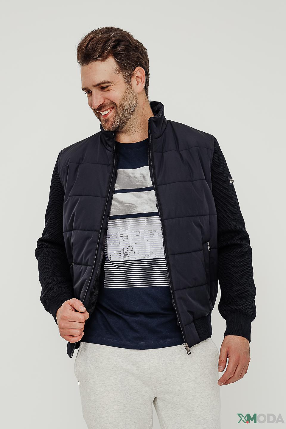 Куртка Bugatti стеганая синяя