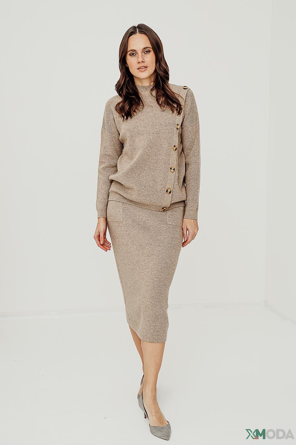 Пуловер Gerry Weber с пуговицами бежевый