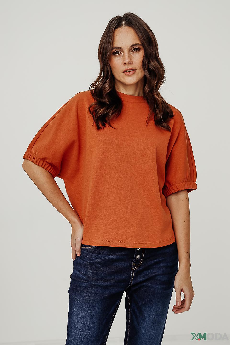 Пуловер Tom Tailor оранжевый