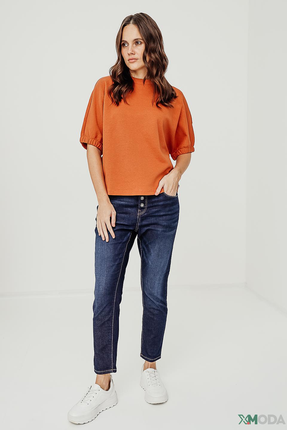 Пуловер Tom Tailor оранжевый