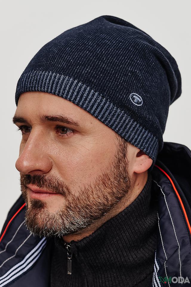 Шапка Tom Tailor вязаная синяя