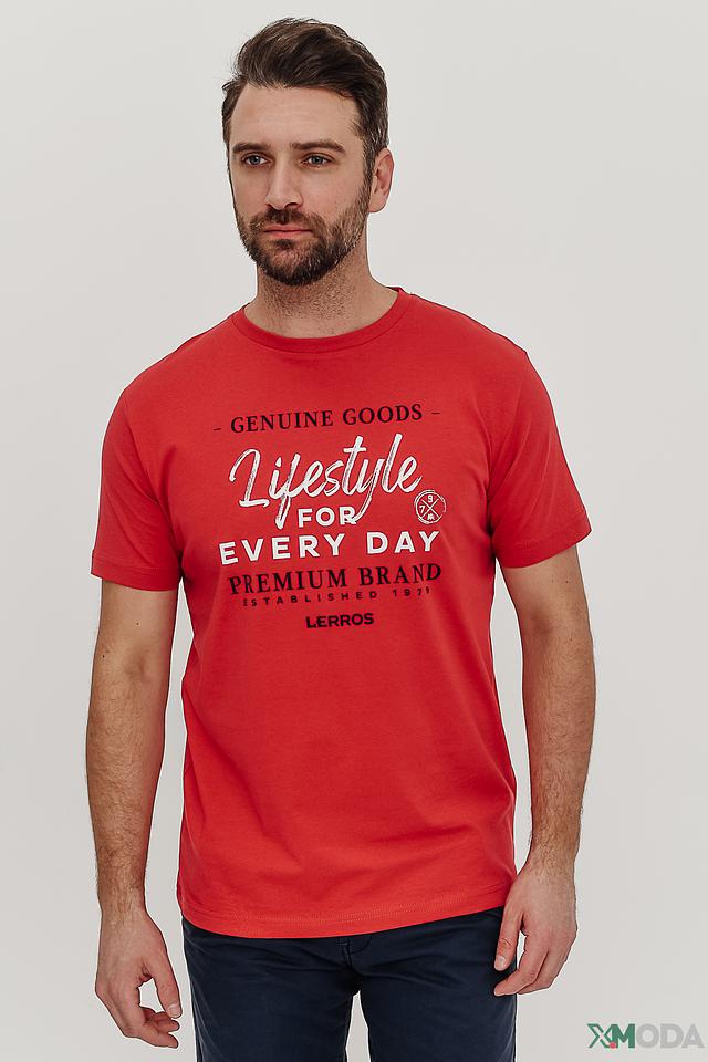 Футболка Lerros с принтом красный