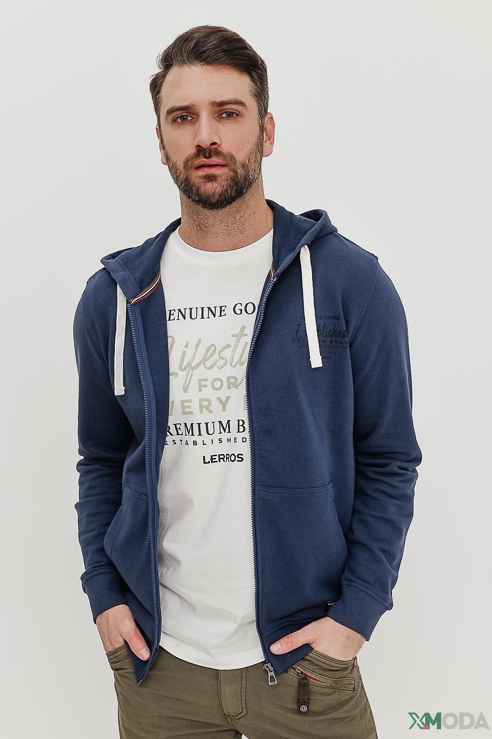 Кардиган Lerros с капюшоном синий